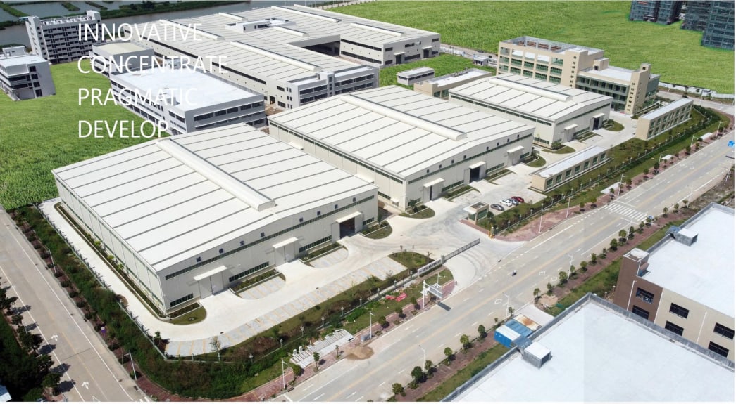 Aerial view of the HUIGAO manufacturing campus in Zhuhai