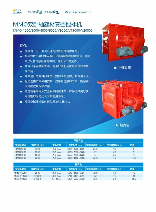 MMO Building Material Vacuum Mixer