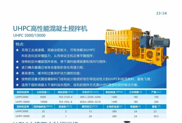 UHPC High-Performance Concrete Mixer
