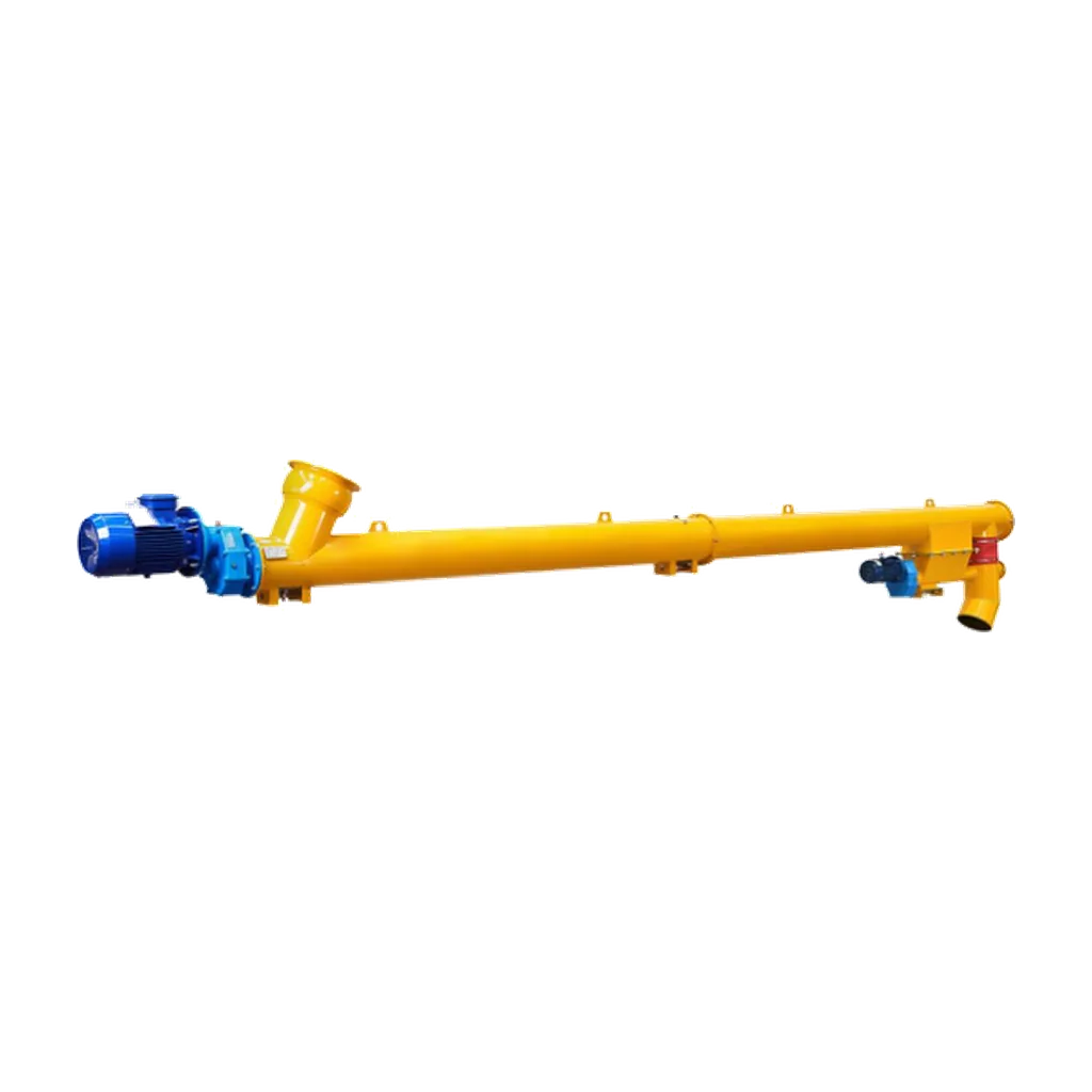 Alternative cement screw conveyor configuration